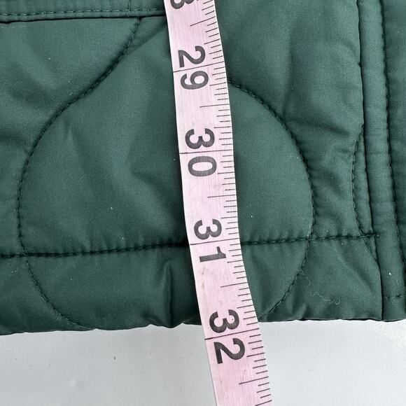 J. Crew Factory City Puffer Coat Forest Green Women’s Size Small - Picture 12 of 13